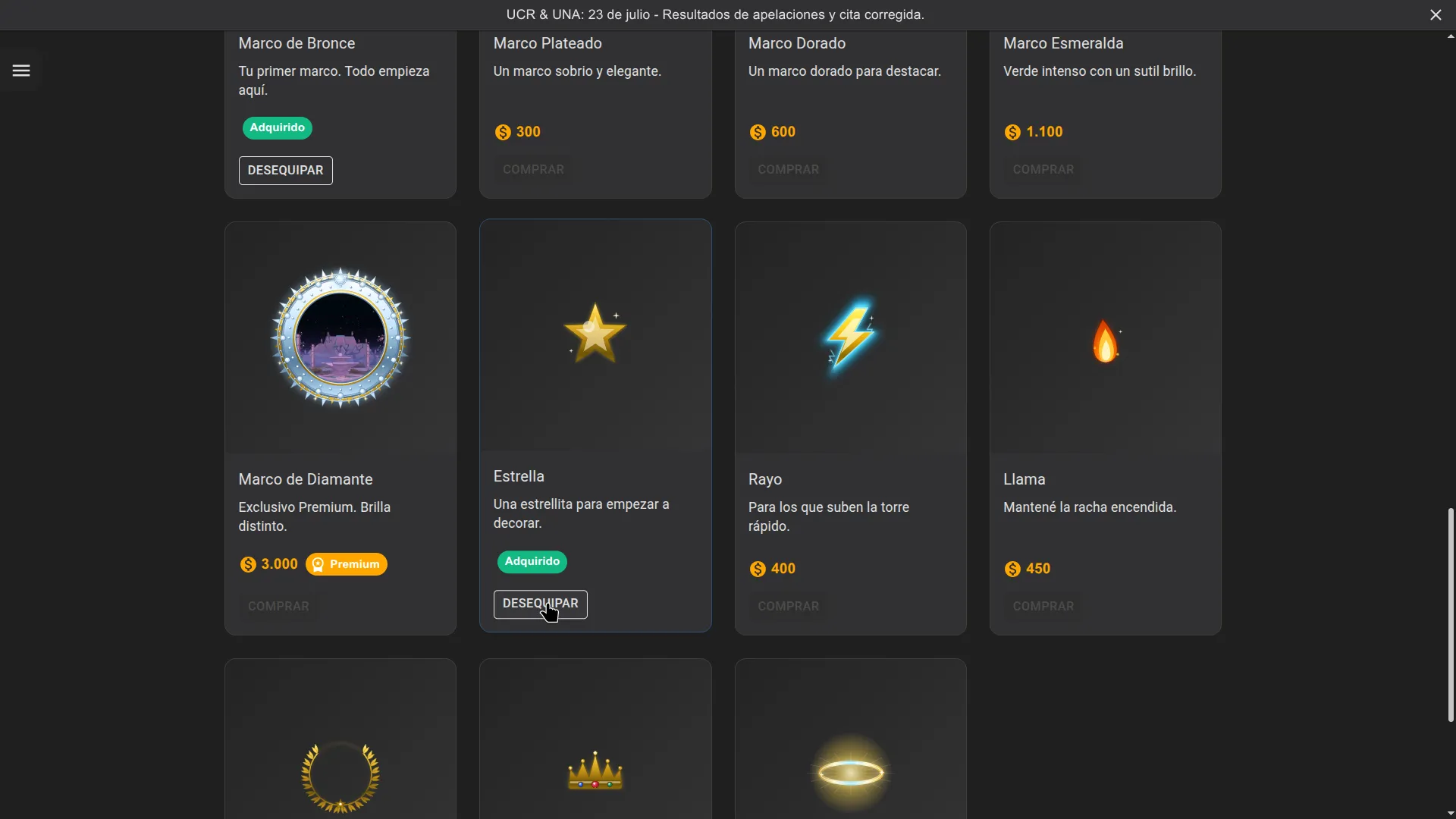 Personalizando tu perfil público en la tienda